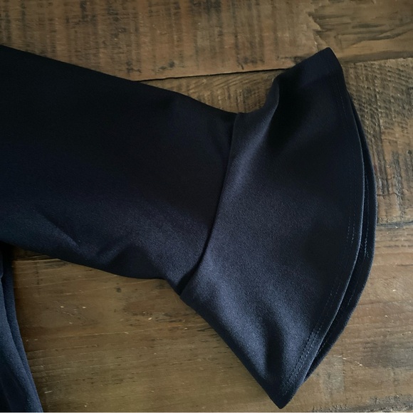 NWOT ABS Collection Black Dress with 3/4 Bell Sleeves, Large - Picture 3 of 7